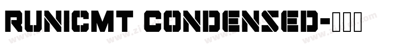 RunicMT Condensed字体转换